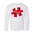 thumbnail image 1 of Inktastic Autism Awareness Be Kind Red Puzzle Piece Long Sleeve Youth T-Shirt, 1 of 5