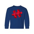 thumbnail image 1 of Inktastic Autism Awareness Be Kind Red Puzzle Piece Long Sleeve Youth T-Shirt, 1 of 5