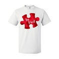 thumbnail image 1 of Inktastic Autism Awareness Be Kind Red Puzzle Piece T-Shirt, 1 of 5