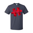 thumbnail image 1 of Inktastic Autism Awareness Be Kind Red Puzzle Piece T-Shirt, 1 of 5
