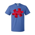 thumbnail image 1 of Inktastic Autism Awareness Be Kind Red Puzzle Piece T-Shirt, 1 of 5