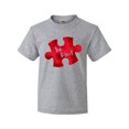 thumbnail image 1 of Inktastic Autism Awareness Be Kind Red Puzzle Piece Youth T-Shirt, 1 of 5