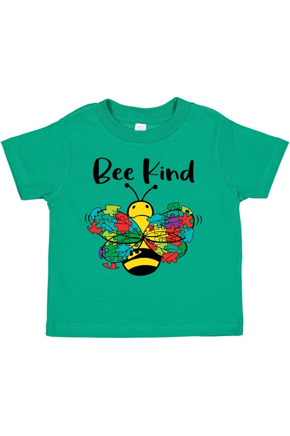 Autism Awareness Bee Kind Boys or Girls Toddler T-Shirt