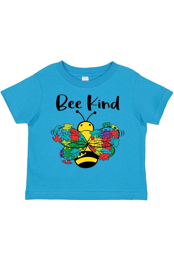 Autism Awareness Bee Kind Boys or Girls Toddler T-Shirt