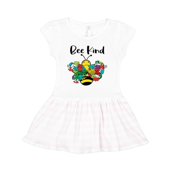 Inktastic Autism Awareness Bee Kind Girls Toddler Dress
