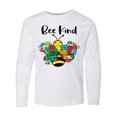 thumbnail image 1 of Inktastic Autism Awareness Bee Kind Long Sleeve Youth T-Shirt, 1 of 5