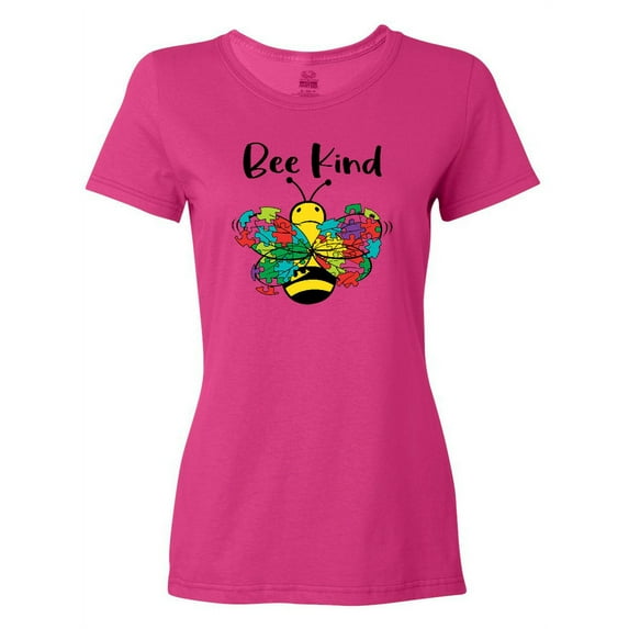 Inktastic Autism Awareness Bee Kind Women's T-Shirt