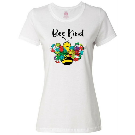 Inktastic Autism Awareness Bee Kind Women's T-Shirt