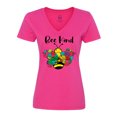 thumbnail image 1 of Inktastic Autism Awareness Bee Kind Women's V-Neck T-Shirt, 1 of 5