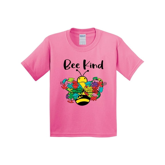 Inktastic Autism Awareness Bee Kind Youth T-Shirt