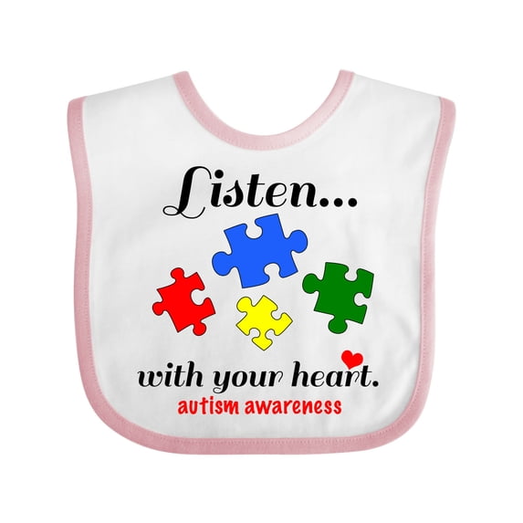 Inktastic Autism Awareness Boys or Girls Baby Bib