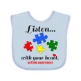 thumbnail image 1 of Inktastic Autism Awareness Boys or Girls Baby Bib, 1 of 4