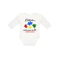 thumbnail image 1 of Inktastic Autism Awareness Boys or Girls Long Sleeve Baby Bodysuit, 1 of 5