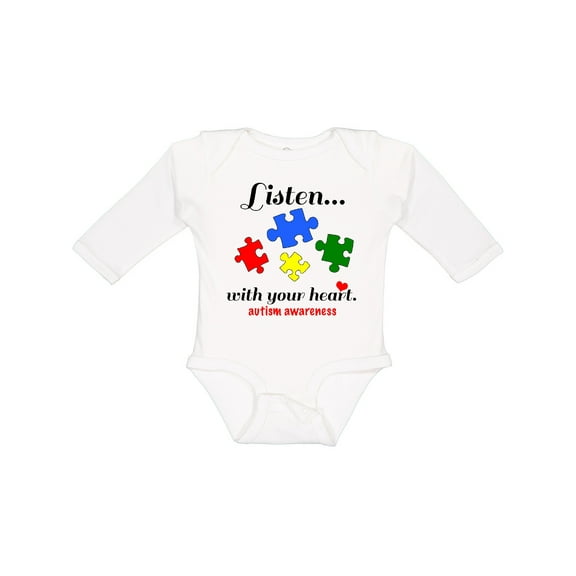 Inktastic Autism Awareness Boys or Girls Long Sleeve Baby Bodysuit
