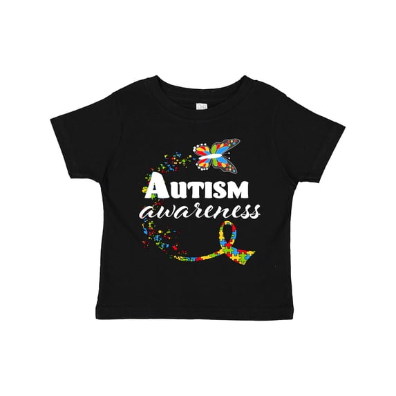 Inktastic Autism Awareness Butterfly Ribbon Boys or Girls Toddler T-Shirt
