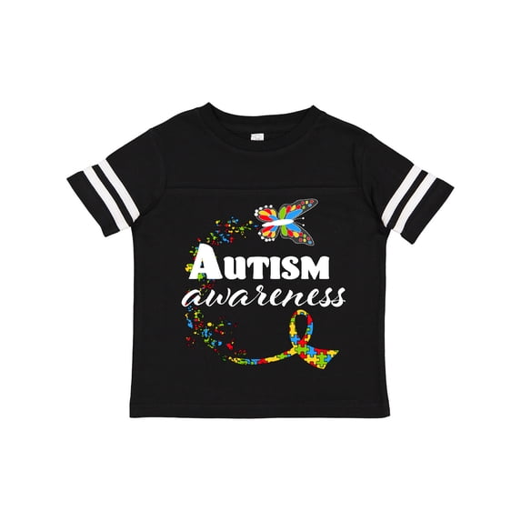 Inktastic Autism Awareness Butterfly Ribbon Boys or Girls Toddler T-Shirt
