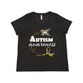 thumbnail image 1 of Inktastic Autism Awareness Butterfly Ribbon Women's Plus Size T-Shirt, 1 of 5