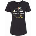thumbnail image 1 of Inktastic Autism Awareness Butterfly Ribbon Women's T-Shirt, 1 of 5