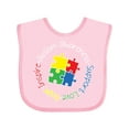 thumbnail image 1 of Inktastic Autism Awareness Circle Boys or Girls Baby Bib, 1 of 4