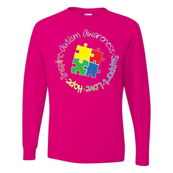 Inktastic Autism Awareness Circle Long Sleeve T-Shirt