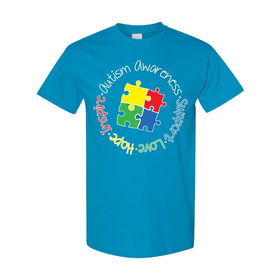 Inktastic Autism Awareness Circle T-Shirt