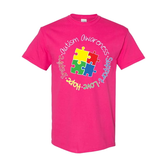 Inktastic Autism Awareness Circle T-Shirt