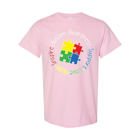 Inktastic Autism Awareness Circle T-Shirt