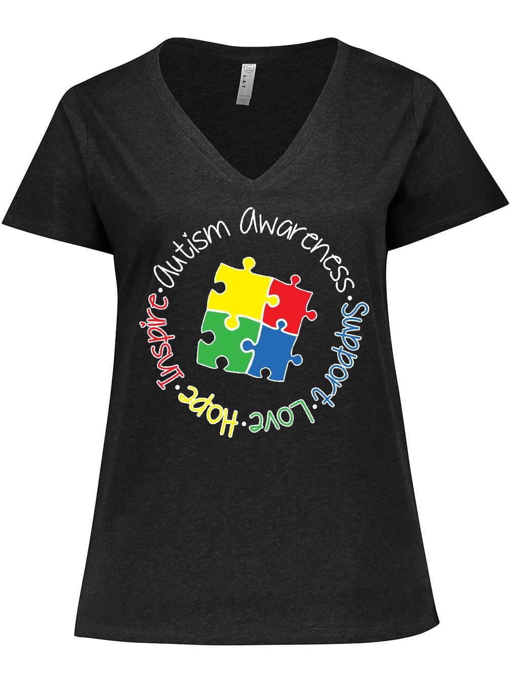 Inktastic Autism Acrostic Puzzle Toddler T-Shirt - Always Unique Totally Intelligent