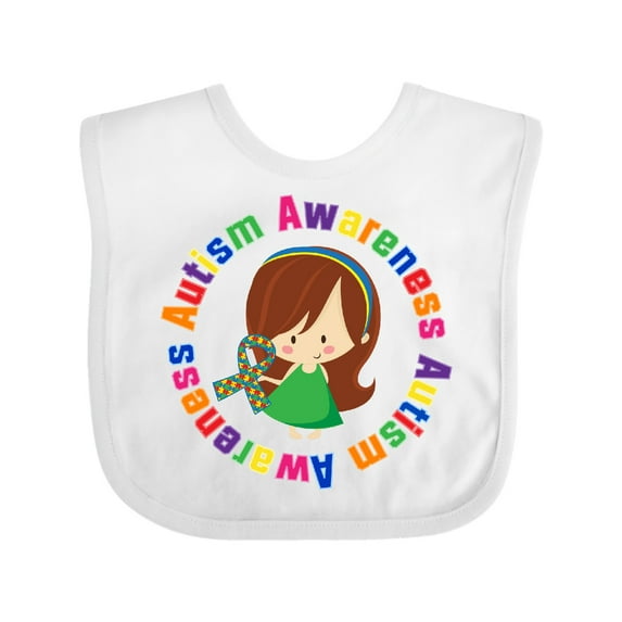 Inktastic Autism Awareness Girl Girls Baby Bib