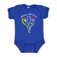 thumbnail image 1 of Inktastic Autism Awareness Heart Ribbon and Puzzle Pieces Boys or Girls Baby Bodysuit, 1 of 5