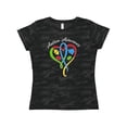 thumbnail image 1 of Inktastic Autism Awareness Heart Ribbon and Puzzle Pieces Women's T-Shirt, 1 of 5