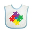thumbnail image 1 of Inktastic Autism Awareness Month Puzzle Boys or Girls Baby Bib, 1 of 4