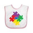 thumbnail image 1 of Inktastic Autism Awareness Month Puzzle Boys or Girls Baby Bib, 1 of 4