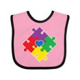thumbnail image 1 of Inktastic Autism Awareness Month Puzzle Boys or Girls Baby Bib, 1 of 4