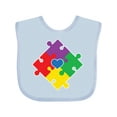 thumbnail image 1 of Inktastic Autism Awareness Month Puzzle Boys or Girls Baby Bib, 1 of 4