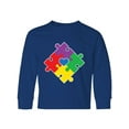 thumbnail image 1 of Inktastic Autism Awareness Month Puzzle Long Sleeve Youth T-Shirt, 1 of 5