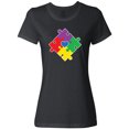 thumbnail image 1 of Inktastic Autism Awareness Month Puzzle Women's T-Shirt, 1 of 5