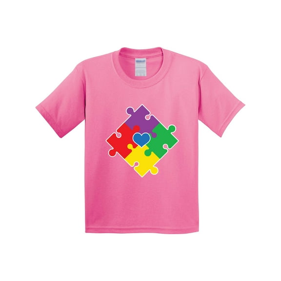Inktastic Autism Awareness Month Puzzle Youth T-Shirt