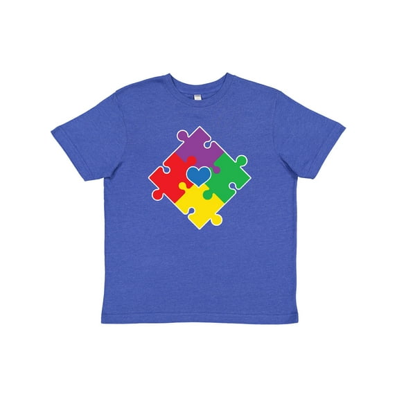 Inktastic Autism Awareness Month Puzzle Youth T-Shirt