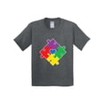 thumbnail image 1 of Inktastic Autism Awareness Month Puzzle Youth T-Shirt, 1 of 5