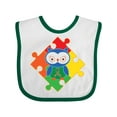 thumbnail image 1 of Inktastic Autism Awareness Puzzle Piece Owl Boys or Girls Baby Bib, 1 of 4