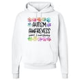 thumbnail image 1 of Inktastic Autism Awareness Support and Understanding Puzzle Pieces Adult Hoodie Sweatshirt, 1 of 4
