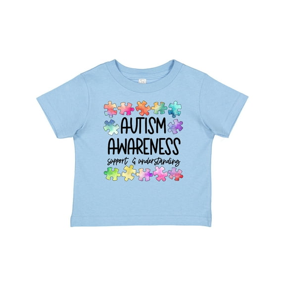Inktastic Autism Awareness Support and Understanding Puzzle Pieces Boys or Girls Baby T-Shirt