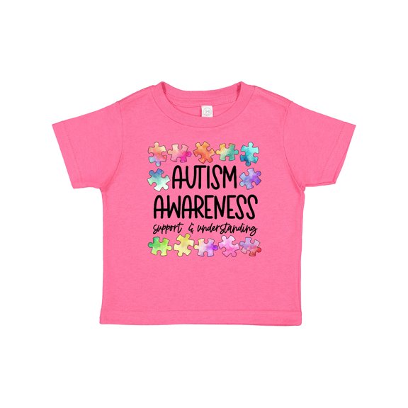 Inktastic Autism Awareness Support and Understanding Puzzle Pieces Boys or Girls Baby T-Shirt