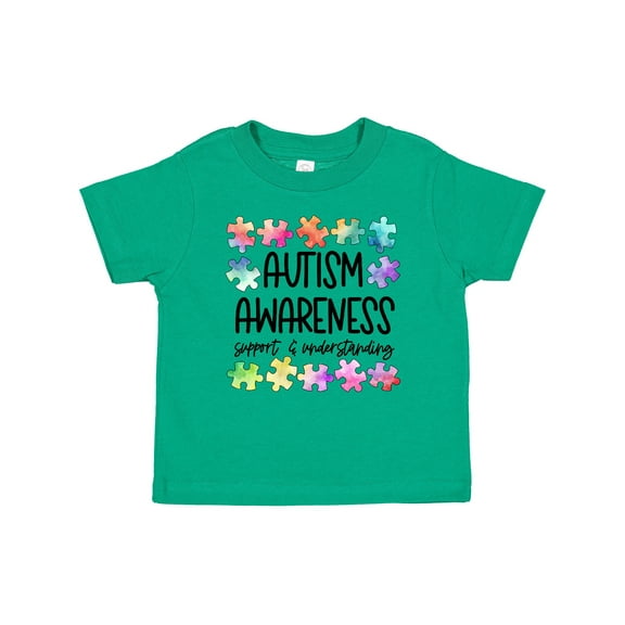 Inktastic Autism Awareness Support and Understanding Puzzle Pieces Boys or Girls Baby T-Shirt