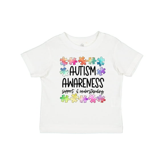 Inktastic Autism Awareness Support and Understanding Puzzle Pieces Boys or Girls Baby T-Shirt