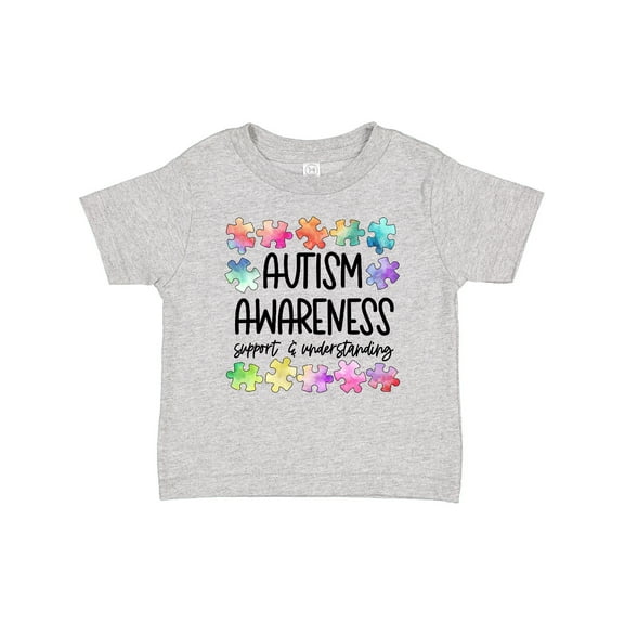 Inktastic Autism Awareness Support and Understanding Puzzle Pieces Boys or Girls Baby T-Shirt