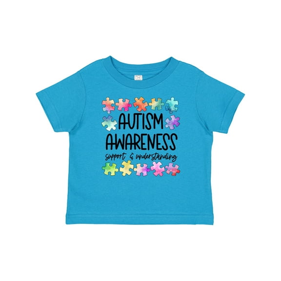 Inktastic Autism Awareness Support and Understanding Puzzle Pieces Boys or Girls Baby T-Shirt
