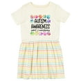 thumbnail image 1 of Inktastic Autism Awareness Support and Understanding Puzzle Pieces Girls Toddler Dress, 1 of 5