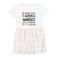 thumbnail image 1 of Inktastic Autism Awareness Support and Understanding Puzzle Pieces Girls Toddler Dress, 1 of 5